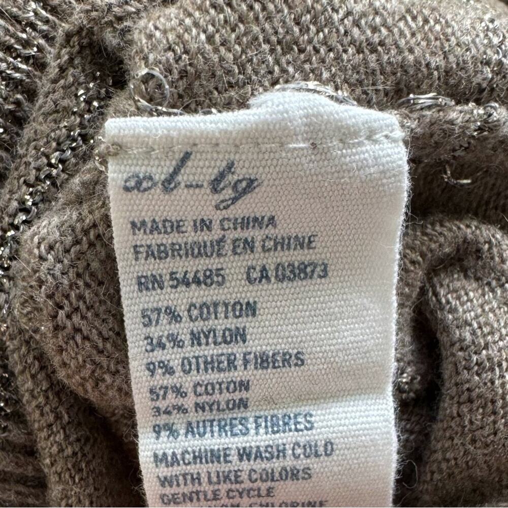 American Eagle Women’s Tan XL Cardigan Neutral Minimalist Academia Grannycore - Picture 8 of 8